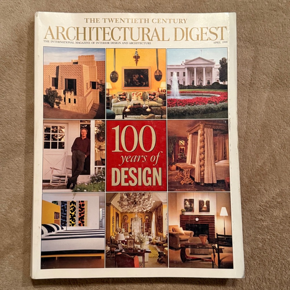 Architectural Digest April 1999 100 Years of Design 20th Century Condé Nast